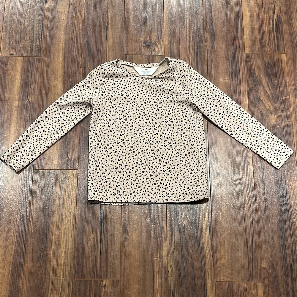 Long sleeve leopard tee